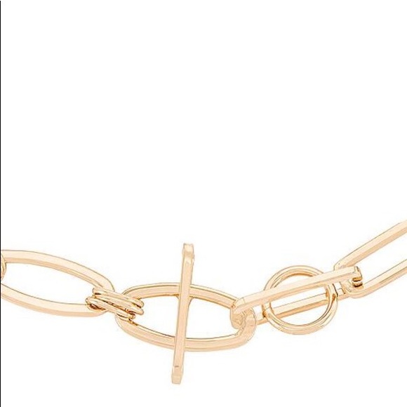 DANNIJO You Me Necklace in Metallic Gold NWT - Picture 10 of 12